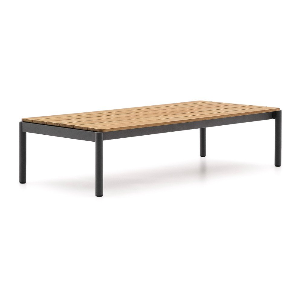 Stolik ogrodowy z litego drewna tekowego 63x149 cm Sorells – Kave Home