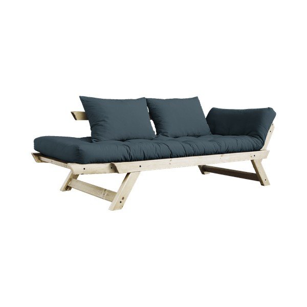 Sofa rozkładana z niebieskozielonym pokryciem Karup Design Bebop Natural/Petrol Blue-image-4