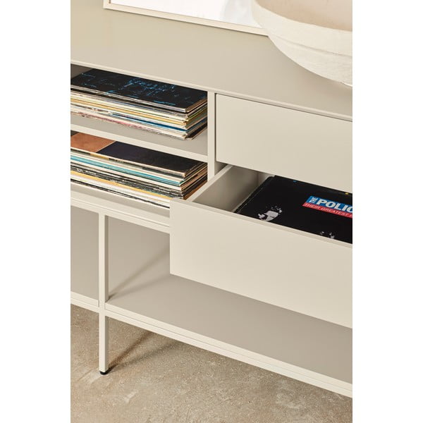 Kremowa szafka pod TV 175x74x45 cm Platt – Teulat-image-1