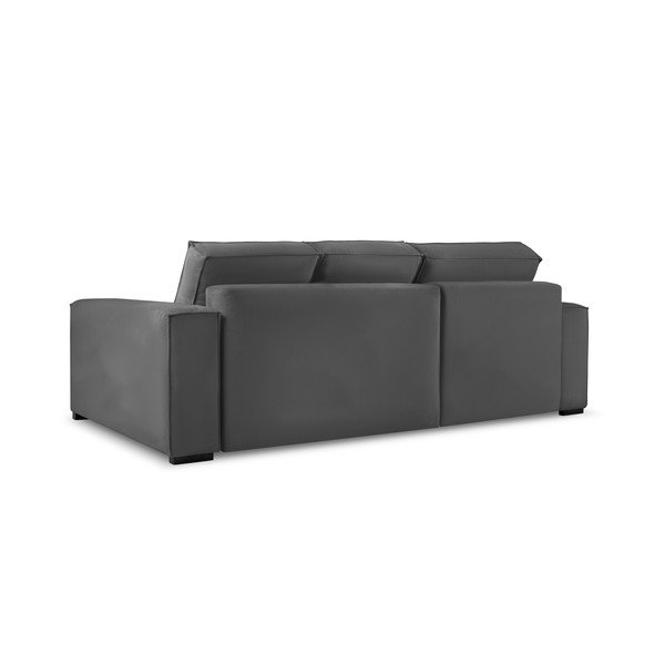 Ciemnoszary sztruksowy rozkładany narożnik Mazzini Sofas Azalea-image-3