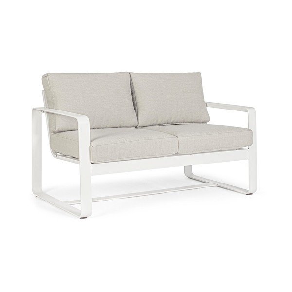 Biała aluminiowa sofa ogrodowa Merrigan   – Bizzotto-image-3