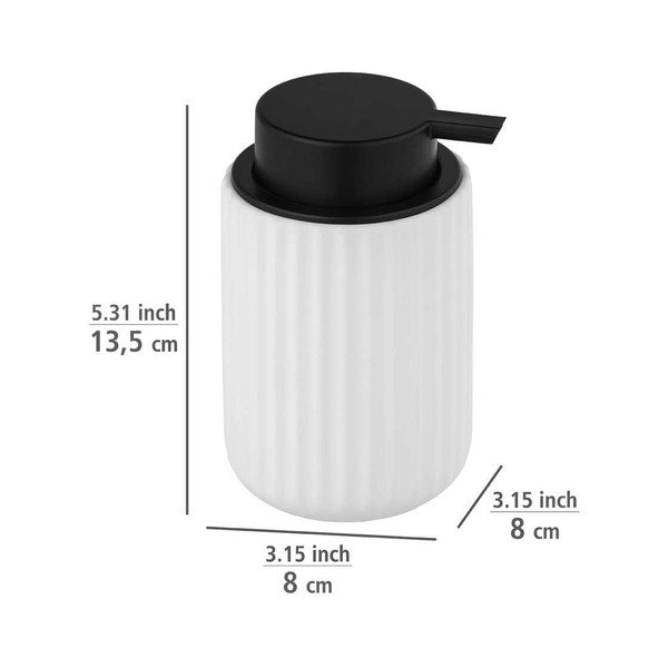 Biały zestaw ceramicznych akcesoriów łazienkowych Belluno – Wenko-image-4