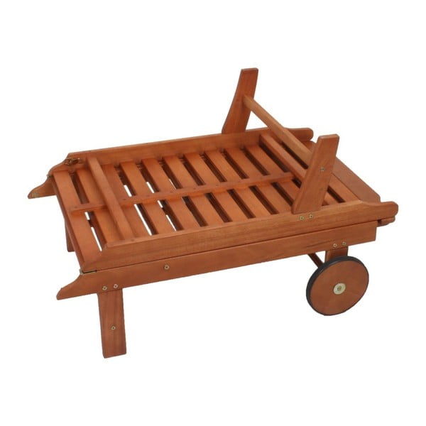 Ogrodowy leżak składany z drewna eukaliptusowego Garden Pleasure Palm Springs-image-4