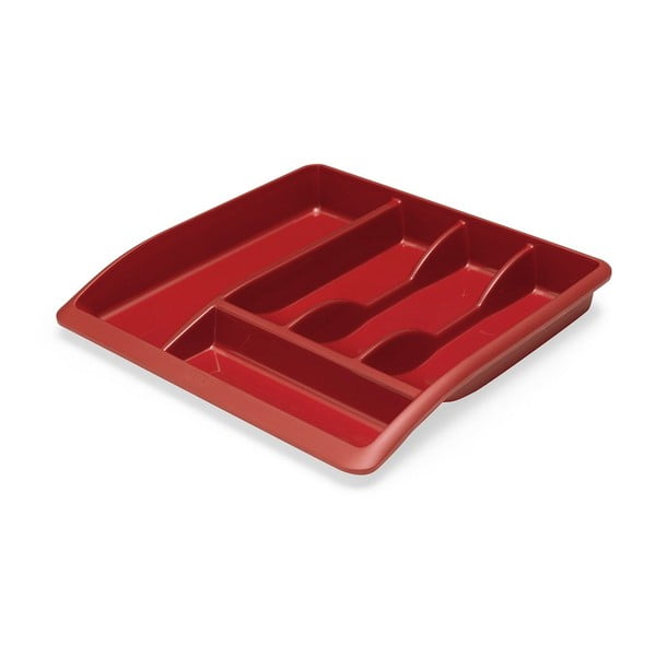 Czerwony wkład na sztućce do szuflady Addis Classic, 40x38,5 cm