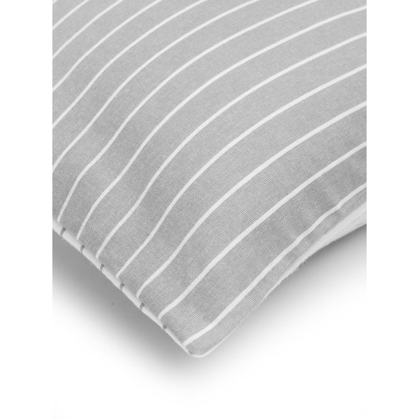 Szara flanelowa pościel jednoosobowa Westwing Collection Talin, 155x220 cm-image-4
