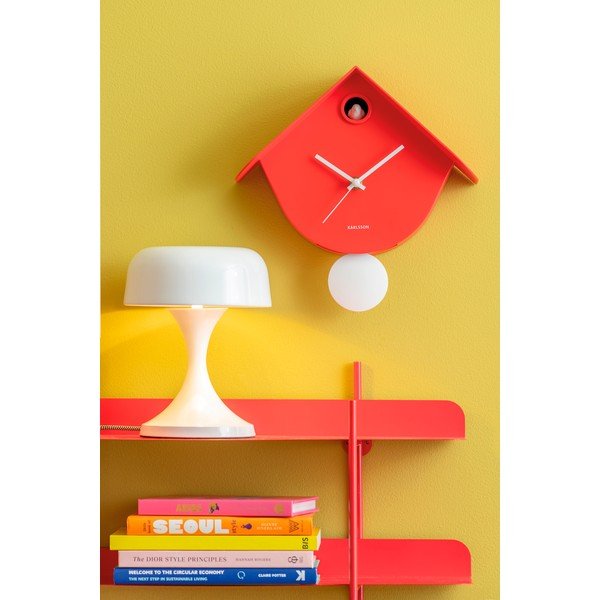 Czerwona metalowa lampa stołowa (wysokość 20 cm) Moda Retro – Leitmotiv-image-1