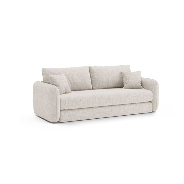 Kremowa rozkładana sofa 225 cm – Micadoni -image-3