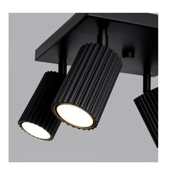 Czarna metalowa lampa punktowa ø 6,5 cm Gleam – Sollux-image-3