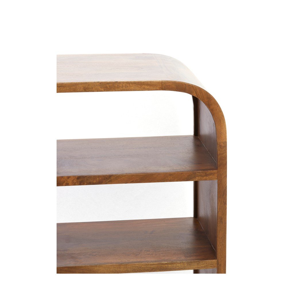 Brązowy regał z litego drewna mango 140x90x35 cm Dane – Light & Living (zdjęcie 7)