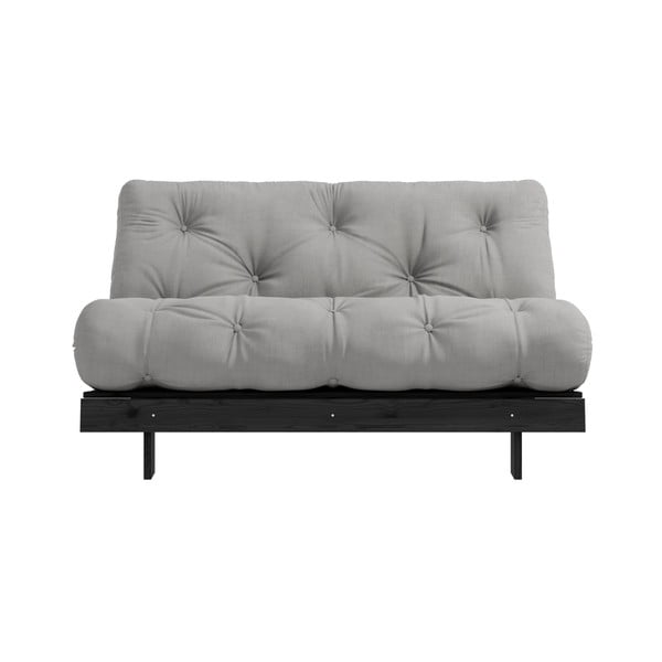 Sofa rozkładana z szarym obiciem Karup Design Roots Black/Grey-image-3