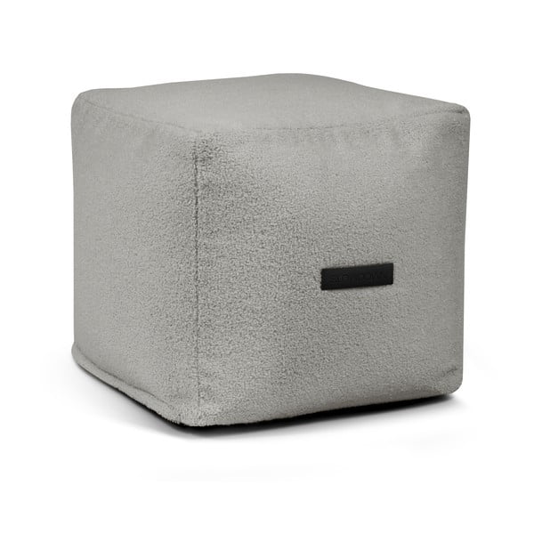 Jasnoszary worek do siedzenia z materiału bouclé Up! MooG – SLOWDOWN