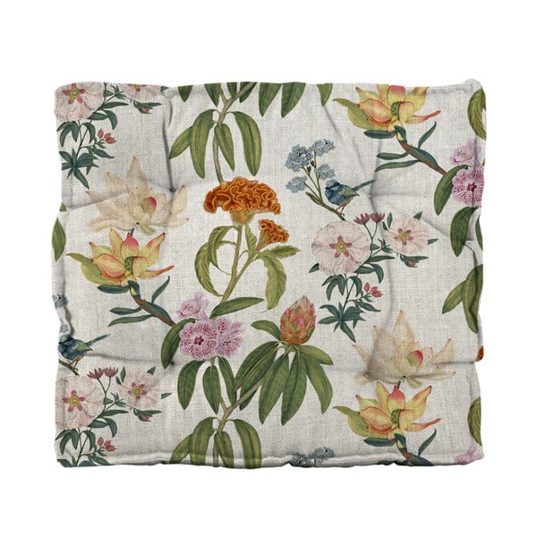 Poduszka na krzesło z domieszką lnu Tierra Bella Jara, 37x37 cm