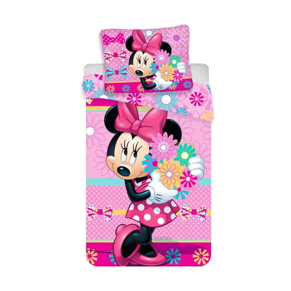 Bawełniana pościel dziecięca jednoosobowa 140x200 cm Minnie – Jerry Fabrics