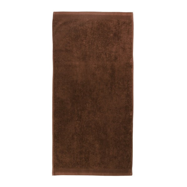 Ciemnobrązowy ręcznik Artex Delta, 50x100 cm
