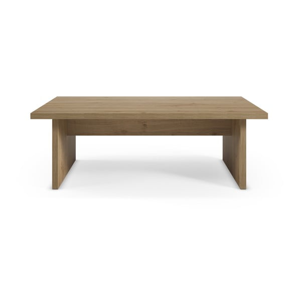 Stolik z blatem w dekorze dębu w naturalnym kolorze 70x120 cm Loana – Marckeric-image-3