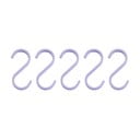 Fioletowe wiszące metalowe haczyki zestaw 5 szt. Hang-it – Mette Ditmer Denmark