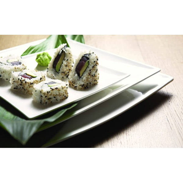 Biały porcelanowy talerz Maxwell & Williams East Meets West, 36,5x18 cm-image-2