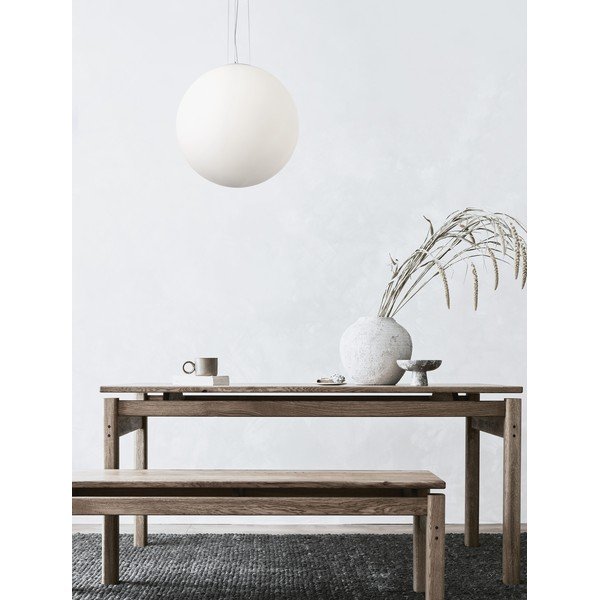 Biała szklana lampa wisząca ø 50 cm Nevoso – Nova Luce-image-1