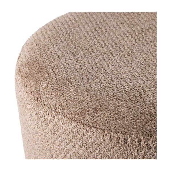 Jasnobrązowy puf z materiału bouclé Islen – WOOOD-image-3