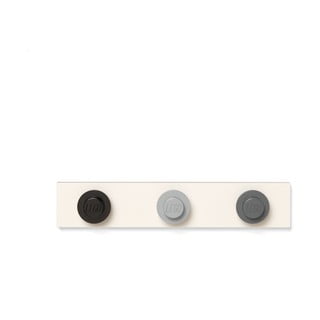 Wieszak ścienny w kolorze czarnym, szarym i ciemnoszarym LEGO®, 35x6,8 cm