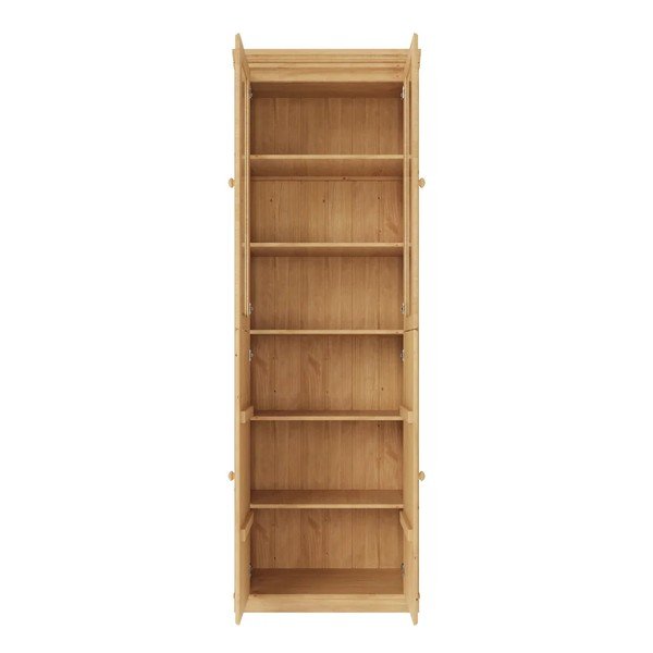 Witryna z litego drewna sosnowego w jasnym naturalnym kolorze 74x223x37 cm Anita – Støraa-image-2