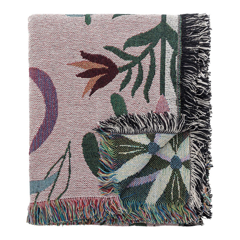 Koc z mieszanki bawełny 130x160 cm Yash – Bloomingville