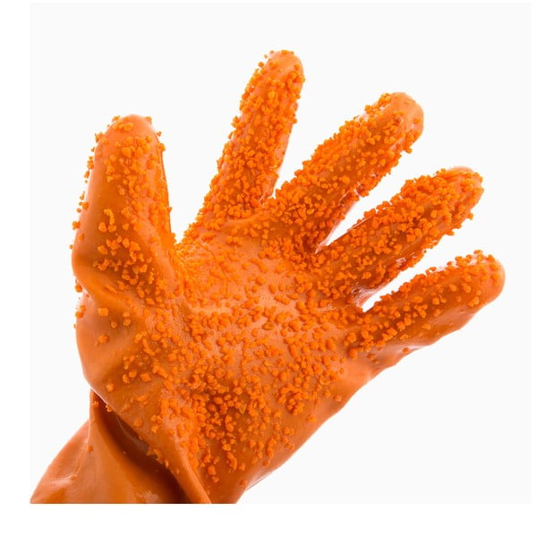 Pomarańczowe rękawice do czyszczenia warzyw InnovaGoods-image-2