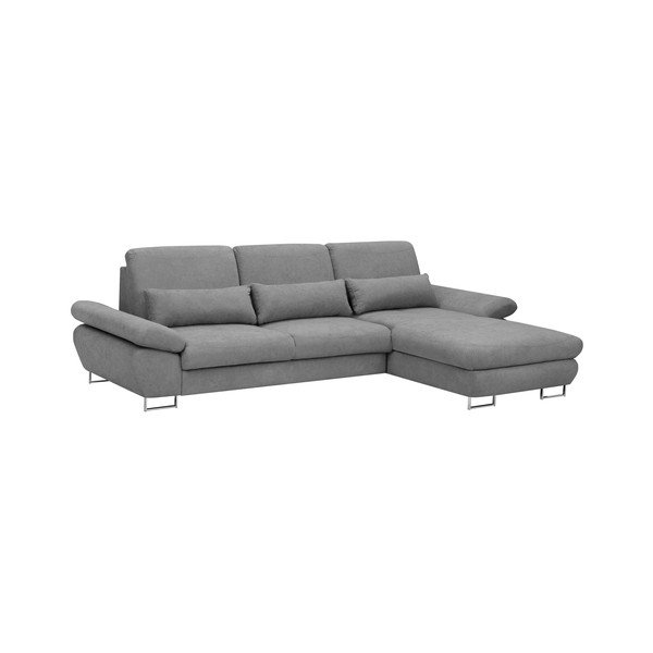 Jasnoszary rozkładany narożnik prawostronny Windsor & Co Sofas Pi-image-1