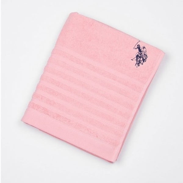 Ręcznik US Polo Bath Towel Pink, 90x150 cm