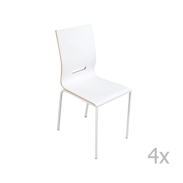Zestaw 2 białych krzeseł Esidra Enriq