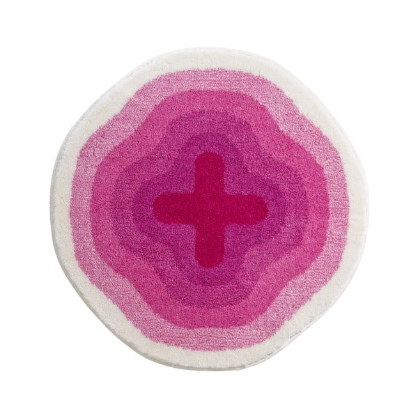 Dywanik łazienkowy Kolor My World III 90 cm, różowy