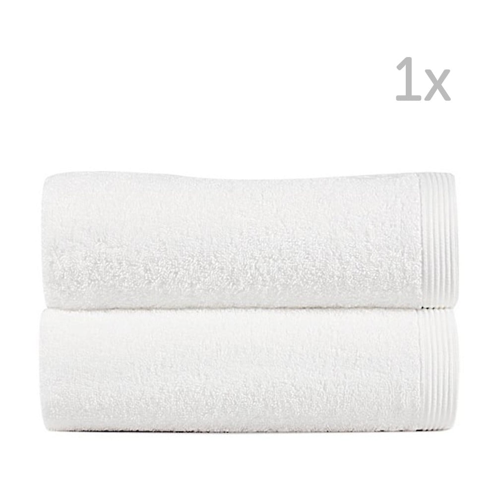 Biały ręcznik kąpielowy Sorema Luva, 100 x 150 cm