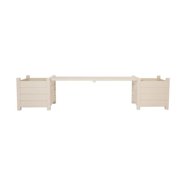 Biała drewniana ławka ogrodowa – Esschert Design