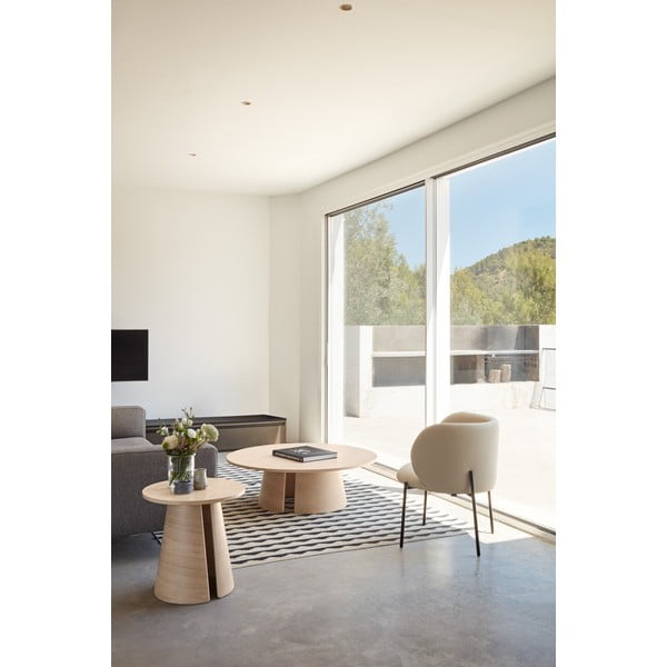 Biały fotel z imitacji skóry Mogi – Teulat-image-1