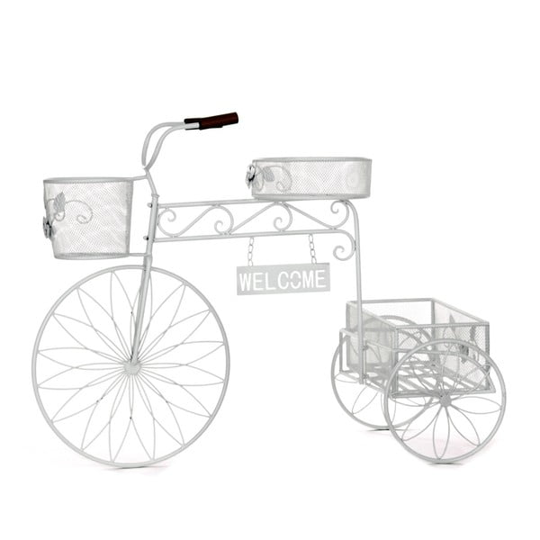 Biały kwietnik Soho And Deco Bicycle