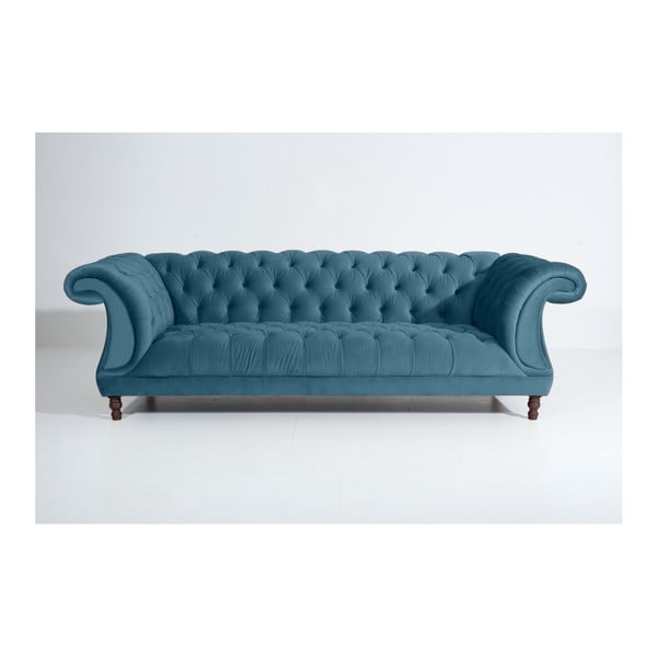 Ciemnoturkusowa sofa Max Winzer Ivette, 253 cm