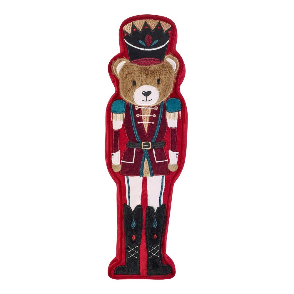 Poduszka dekoracyjna ze świątecznym motywem 20x30 cm Christmas Nutcracker Bear – Catherine Lansfield