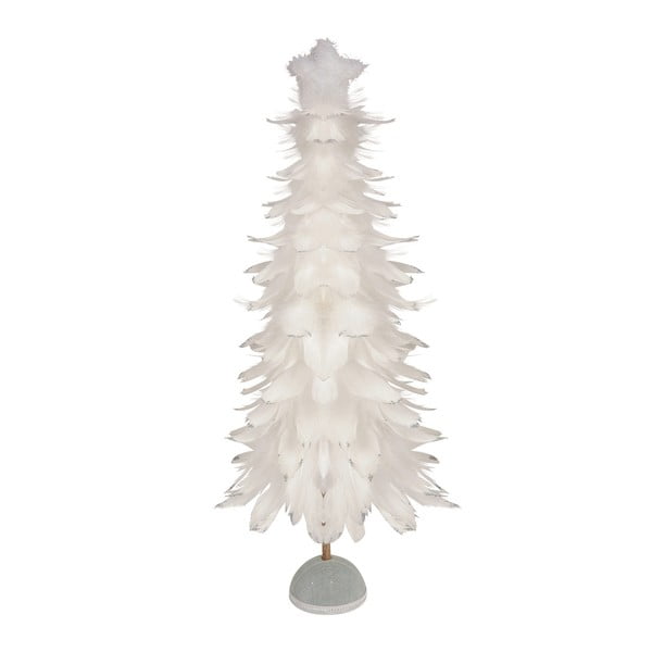 Biała choinka z piór Côté Table White Christmas, 66 cm