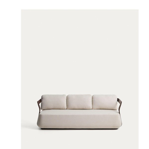 Brązowa/beżowa tapicerowana sofa ogrodowa Tamaris – Kave Home-image-4