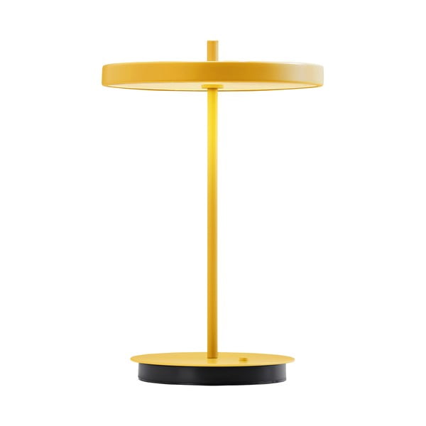 Żółta metalowa lampa stołowa LED z metalowym kloszem (wysokość 31 cm) Asteria Move – UMAGE-image-4