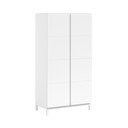 Biała szafa dziecięca 99x196x58 cm Eva – Vipack