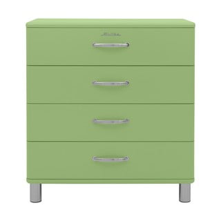 Zielona wysoka komoda 86x92 cm Malibu – Tenzo