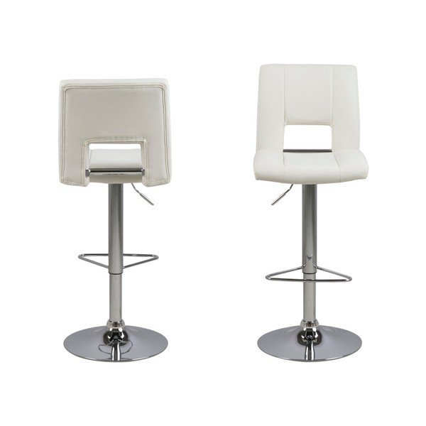 Zestaw 2 białych hokerów Actona Wilma Barstool-image-1