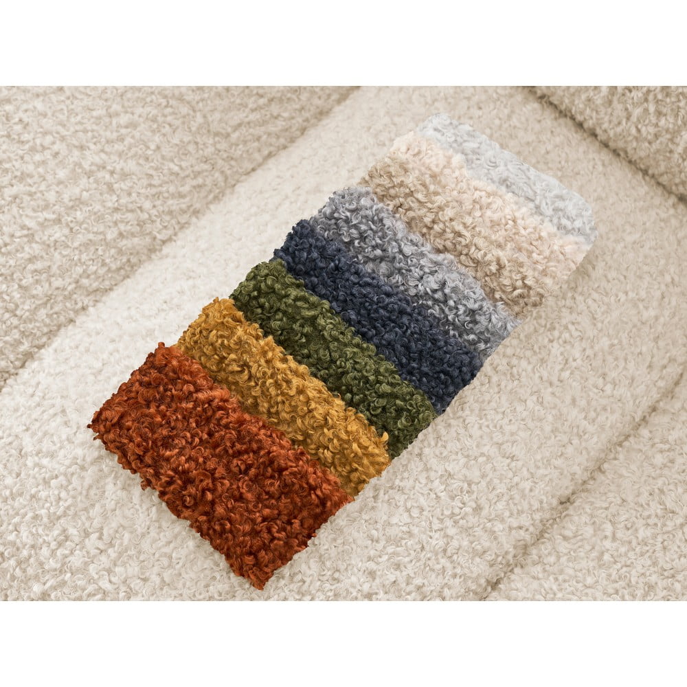Beżowa sofa z materiału bouclé 232 cm Hippolyte – Bobochic Paris (zdjęcie 8)