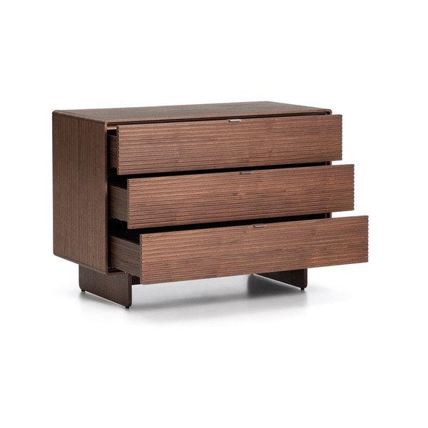 Komoda w dekorze orzecha w ciemnym naturalnym kolorze 101x75x50 cm Norlen – Kave Home-image-4