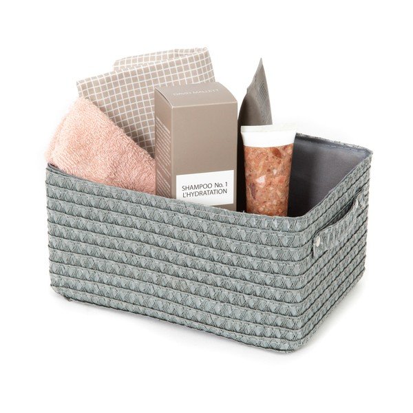 Kosz do przechowywania szary Compactor Lilou, 23 x 12 cm-image-1