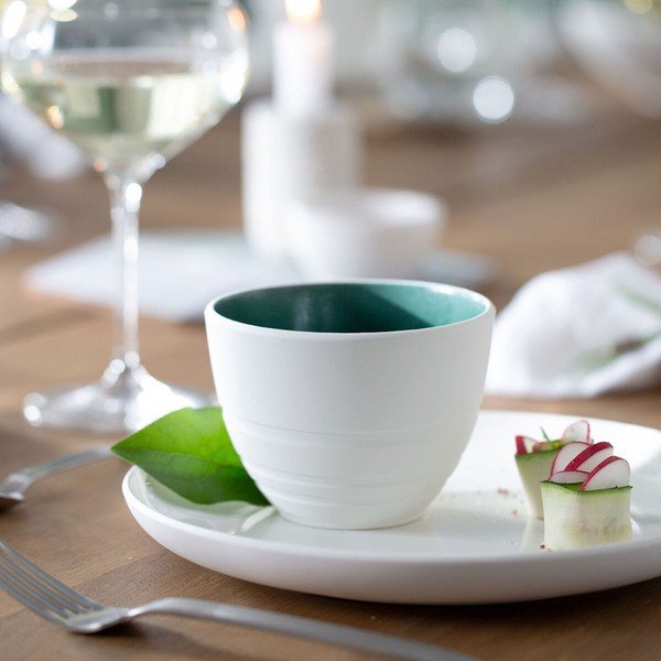 Biało-zielona porcelanowa miska Villeroy & Boch Leaf, 450 ml-image-1