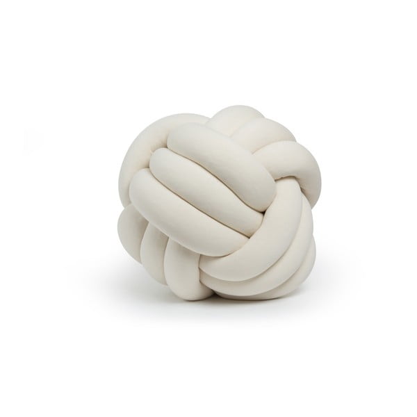 Jasnobeżowa poduszka Knot Decorative Cushion, ⌀ 45 cm