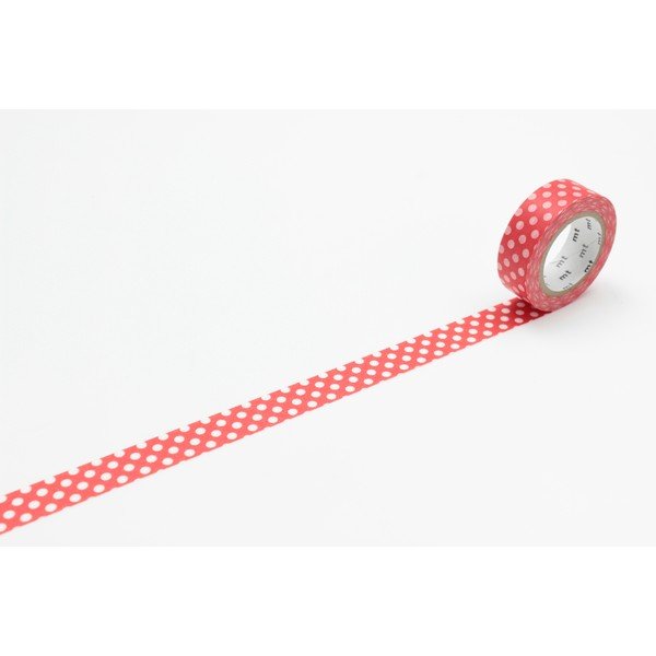 Taśma dekoracyjna washi Bot Red Base-image-1