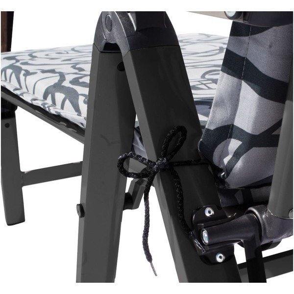 Czarny metalowy leżak ogrodowy Ass Comfort – Sun Garden-image-2